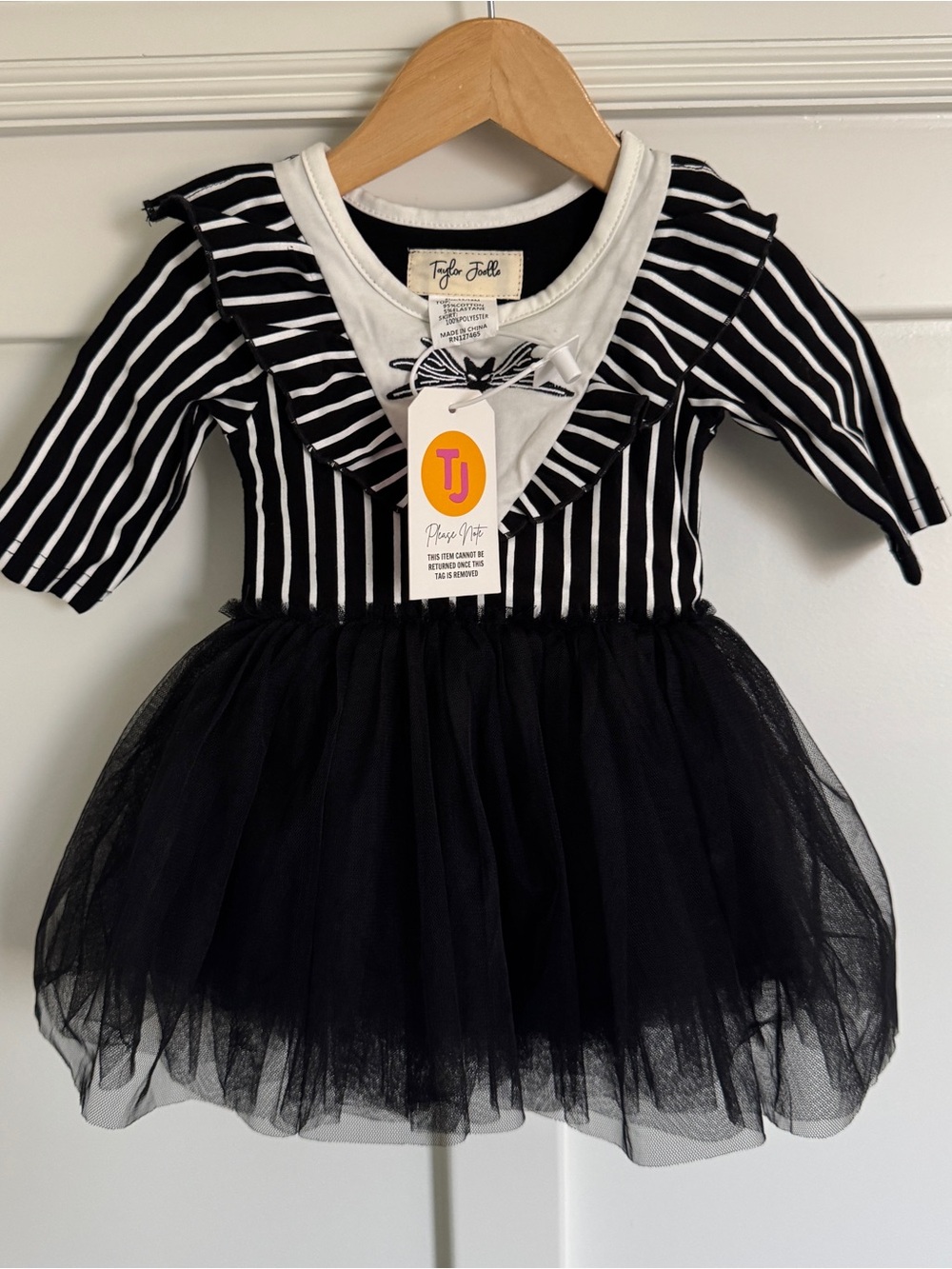 NEW Taylor Joelle Jack Skellington Dress - Size 12/18 months